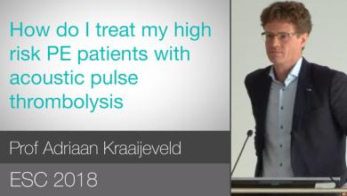 ESC 2018: Rationale For New Treatment Options For Intermediate-High Risk PE Patients